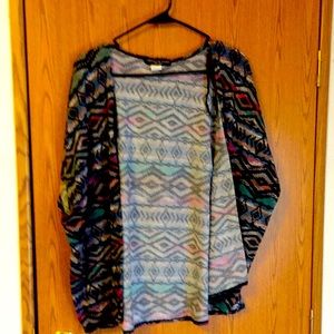 Absolute Angel Black and multi color cardigan